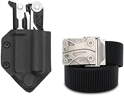 Bundle of Clip & Carry Black Kydex Multitool Sheath for The Gerber Center-Drive Tool Holster & Tool Inspired EDC Belt