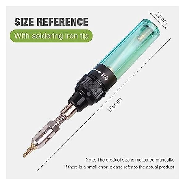 Lödning kit 4 i 1 bärbar lödkolvset svetspenna, brännare blåsbrännare gaslödkolv sladdlös butanspetsverktyg, svetsutrustning (Color : A set, Size : 1)