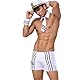 PIIKNUO Polizei Kostüm Herren Sexy Unterwäsche, Uniform Outfit 4PC Erotisches Unterwäsche Matrose Kostüm Sexy Mode Sexy Erwachsene Cosplay Dessous Set Clubwear Faschingskostüme Männer Polizei