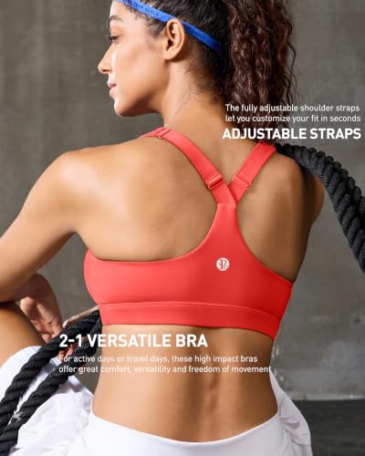 Image of RUNNING GIRL Sports Bras for Women, Molded Cup High Impact Sports Bra Workout Bras for Women High Support Racerback