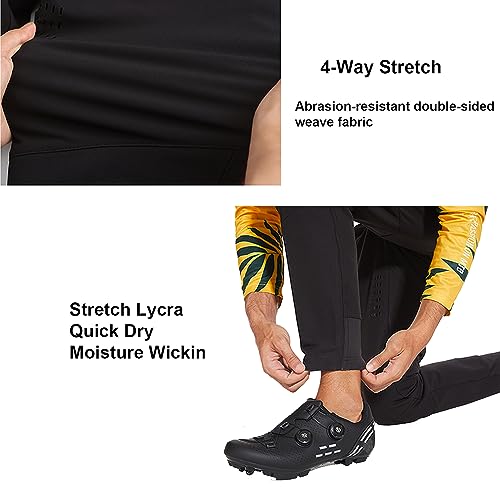 REYSHIONWA Calça masculina de mountain bike para ciclismo MTB impermeável leve BMX Downhill Dirt Bik