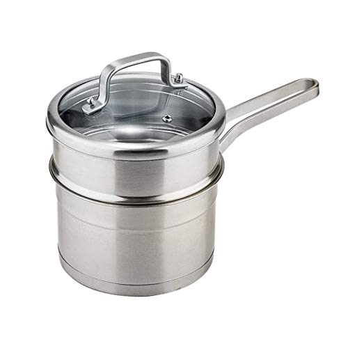 OQHAIR Chocolate Milk Pan Stainless Steel Pan Butter Sugar Melting Pot Saucepan, Traditional Pot Stainless Steel Saucepan Milk Sauce Pan