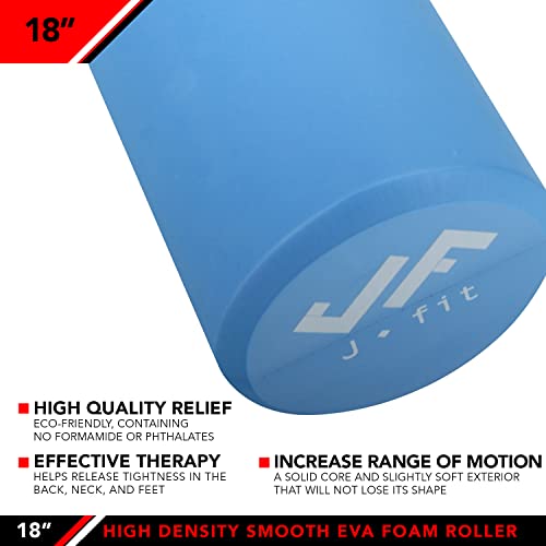 JFIT High-Density Smooth Foam Roller 18in — view 3