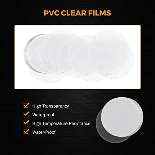 Beamnova 100 Sets Of Metal Button Parts Supplies 25Mm / 0.98 In (Approx. 1 Inch) For Button Maker Machine Round Diy Pin Maker, Every Set Includes Iron Top, Iron Clip Bottom & Plastic Film #TOP4