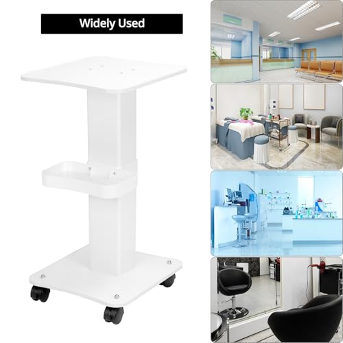 QWORK® Schönheitssalon Trolley, Kosmetikwagen, Friseur Rollwagen, Rollwagen zur Aufbewahrung von Schönheitsinstrumenten