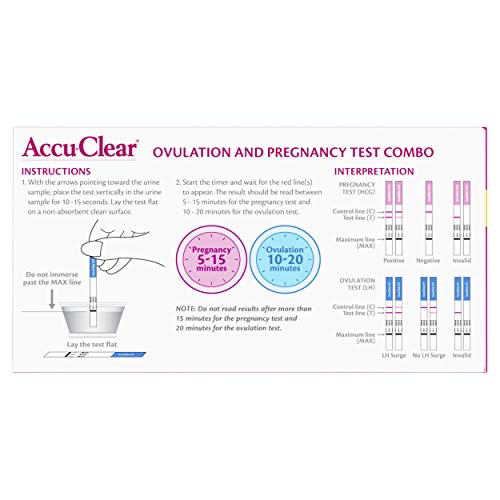 Accu-Clear 50 Ovulation And 20 Pregnancy Test Strips Over 99% Accurate, 70 Count #TOP7