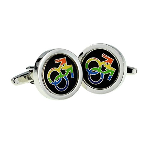 Mancuernillas RGT Hombre Signo Gay Arcoíris Un Talla