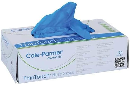 Cole-Parmer Powder-Free Blue Disposable Nitrile Gloves, X-Large: 1000/CS