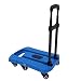 Produktbild BGTRRYHY Handwagen für Gepäck, 6 Räder, zusammenklappbar, tragbar, Teleskopgriff, Handwagen, Dolly Cart, Blau, Haushalt Einkaufs-Trolley Gepäck Taschen
