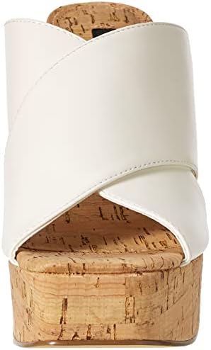 Nine West Women's Girlz Heeled Sandal, White 141, 10 | Image 1