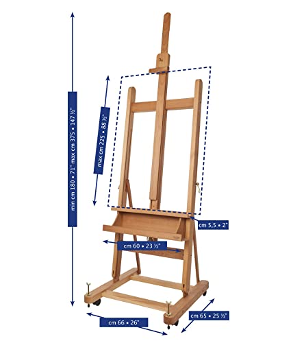 Mabef Deluxe Studio Easel (Mbm-06D) #TOP4