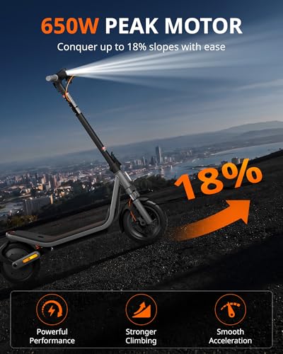 Image of AOTOS Electric Scooter for Adults, 20 MPH, 44 /28 Miles Range, 750W /650W Peak Motor, 12 inch Tubeless Tires, Suspension System, Foldable Commuter E Scooter with APP, Dual Brakes & Turn Signals, UL2272