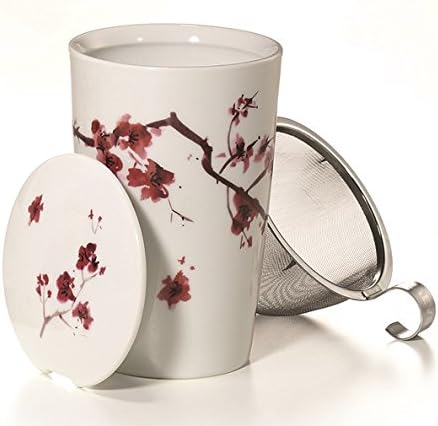 Herbal Tea Cup Cherry Blossom Porcelain Tea Cup 0.35 Litres