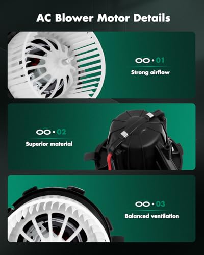 Image of SCITOO HVAC Heater Blower Motor Front 700291 for Audi for A4 2009-2012 /For A4 Quattro 2009-2012 /For A5 2010-2012 /For A5 Quattro 2008-2012 /For Q5 2009-2016 /For S4 2010-2012 /For S5 2008-2012