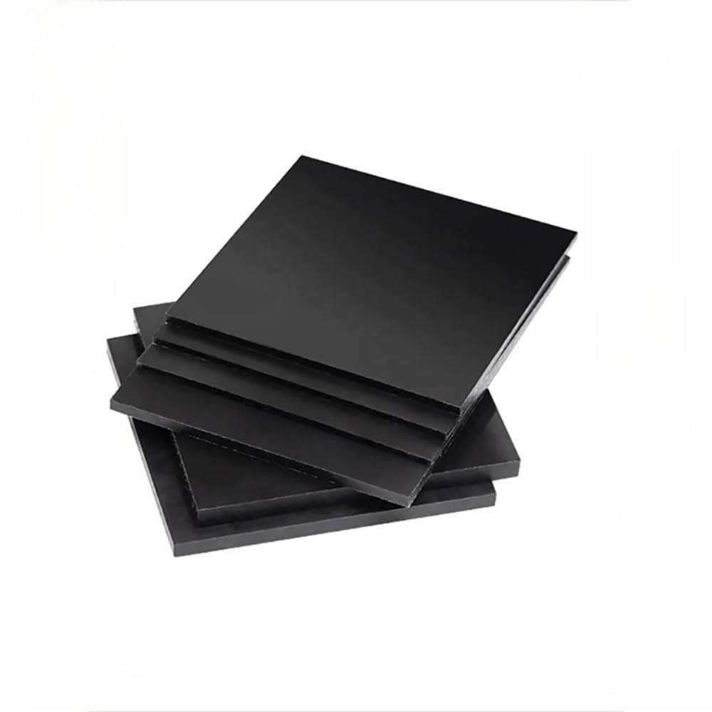 Schwarze HDPE Kunststoffplatte, Hochfeste Polyethylenfolie, Niedrig & Hoch Temperaturbeständige PE Platte Für Maschinenteile & Industriedichtungen(300x300mm)