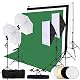 Fotostudio Set OUBO Profi Fotostudio Kit mit 4 Schwarz, 2 Weiß und Grün