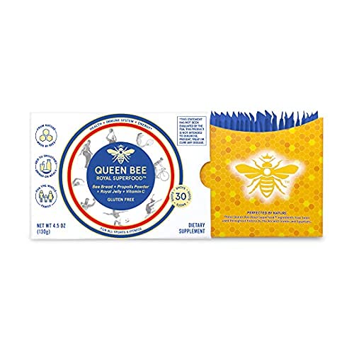 Queen Bee Royal Smoothie 100% Organic Food Supplement with Raw Bread, Royal Jelly, Propolis - Metabolism Booster & Immune Support - High in Vitamins, Minerals, Essential Amino Acids & Antioxidants