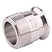 DERNORD 1.5''Tri clamp Adapter to 1.5 inch MNPT Thread Ferrule Sanitary Pipe Fitting