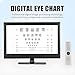 WEIZIIA 18.5/21.5 Inch Screen Vision Chart Panel LED Visual Acuity Testing Chart Eye Vision Ophthalmic LCD Optical Tester Monitor Visual Acuity Chart Digital for Eye Exams 18.5in