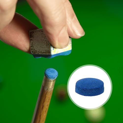 Lnngub 20 Stück Billard Queue Spitzen, 12mm/13mm Billiard Cue Spitze Reparaturset Pool Queues Spitzen Ersatz Kit Kunstleder Queue Tipps Ersatzspitzen Zubehör Set für Billardstöcke Snooker Pool Queues