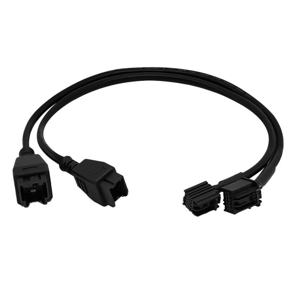 Obd2 Cable 12 8 Extension Adapter Cable for DS808 Maxisys MS905 MS906 MS908 Pro Maxisys Elite Scanner Tool, 12+8Pin Security Bypass Cable (2 PCS)