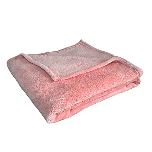 Il Tuo Artigiano Design - Couverture d'hiver Corail Taille Simple et Double - 150x120 - 150x200 (saumone, Simple, 150x120 cm) Cover