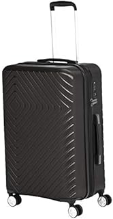 Amazon Basics Geometric Design Hardshell Luggage / Suitcase with TSA Lock and 4 Wheels - 78cm / 31 inches, Green