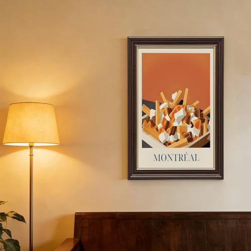 Affiche poutine Montréal cadeau idéal pour fan du Canada - 4
