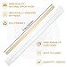 Amkoskr 1000Pcs Disposable Wood Coffee Stir Sticks Stirrers Individually Paper Wrapped Coffee Tea Beverage Stirrers Stirrings 5.5 Inch,140mm