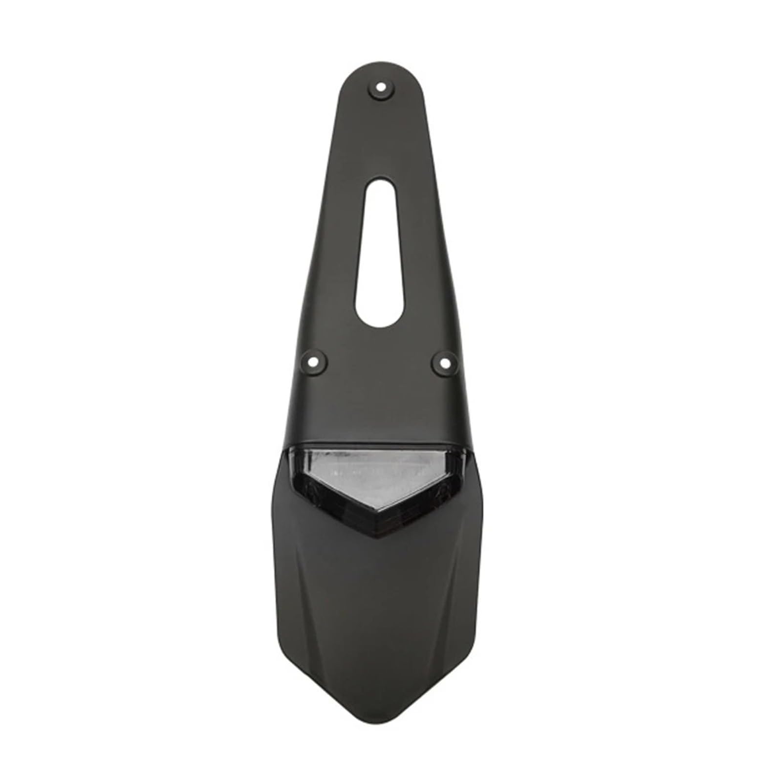 Support De Plaque D'immatriculation Universel pour Moto Feu Arrière LED ABS Arrêt Garde-Boue pour Tout-Terrain Support Plaque D'immatriculation(Black Set)
