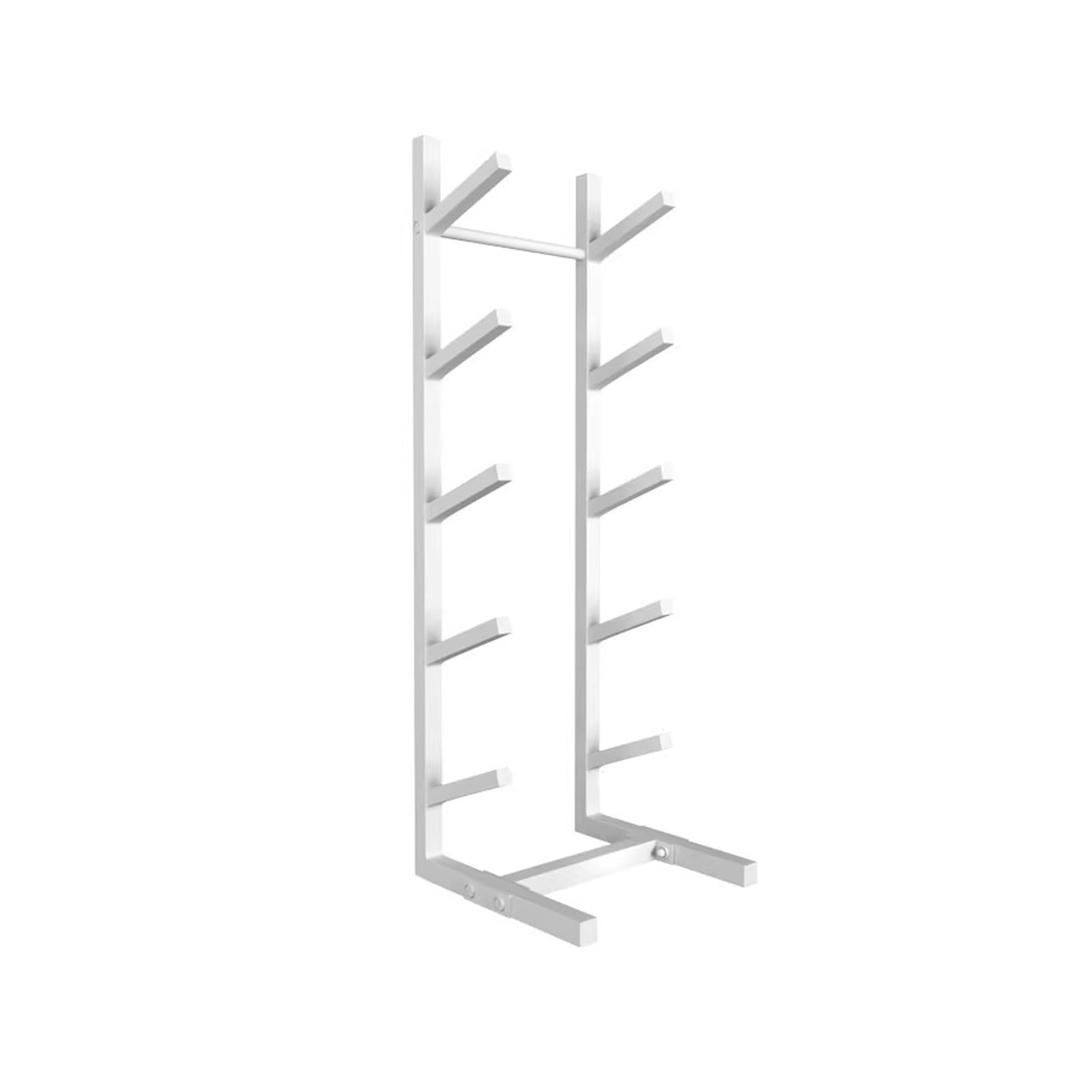CGCSYZ Skateboard Rack Floor Stand,Skateboard Organizer,Snowboard Storage Rack Free Standing,Skateboard Display Stand for Skis/Skateboards/Scooter (Color : White, Size : 7 Tier) (White 5 tier)
