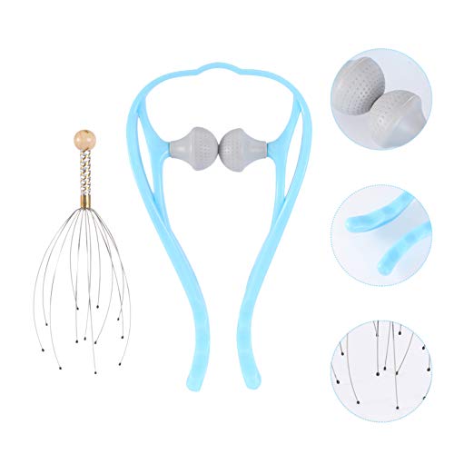 Beaupretty 2 peças de coçador de cabelo, pente de cuidados com a cabeça, ferramenta de massagem manu