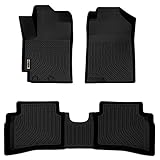 orealtrend Car Mats Replacement for Floor Liners Accent 2018-2023 Heavy Duty All Weather Guard Black
