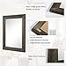MWAZZLL Retro Wall Mirror with Wood Framed Large Rectangle Hanging Mirrors 20