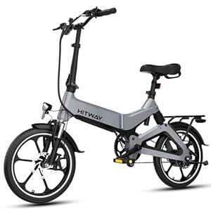 HITWAY Elektrische fiets, inklapbaar, 16 inch, e-bike voor volwassenen met Li-batterij 36 V, maximale snelheid: 25 km/u, 35-70 km