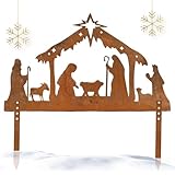 【Decorazione presepe】 Questo presepe da giardino sarà sicuramente la presenza più accattivante nel giardino, è straordinariamente divertente e attraente.