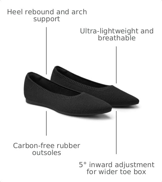 Image of VIVAIA Women's Aria 5 Pointed Toe Ballet Flats