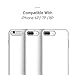DesignSkin iPhone 8+ Sliding Card Holder Case, Extreme Heavy Duty Triple Layer Bumper Protection Wallet Cover with Storage Slot for Apple iPhone 8 Plus / 7 Plus - White Pearl