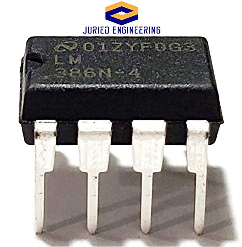 Juried Engineering Lm386N-4/Nopb Lm386N-4 Lm386 Wide Input Voltage Low Power Audio Amplifier With Internal Gain Dip-8 Breadboard-Friendly (1 Piece) #TOP4