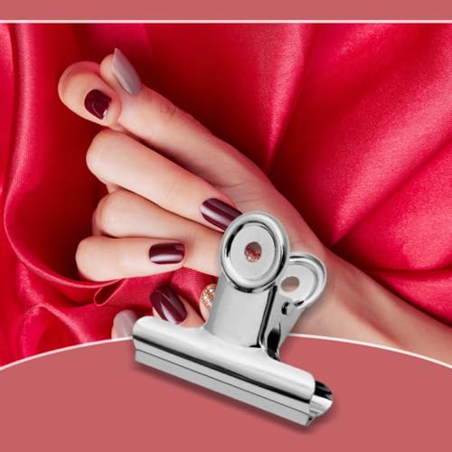 DECHOUS 12 clips metálicos para uñas 12 piezas miniatura 5