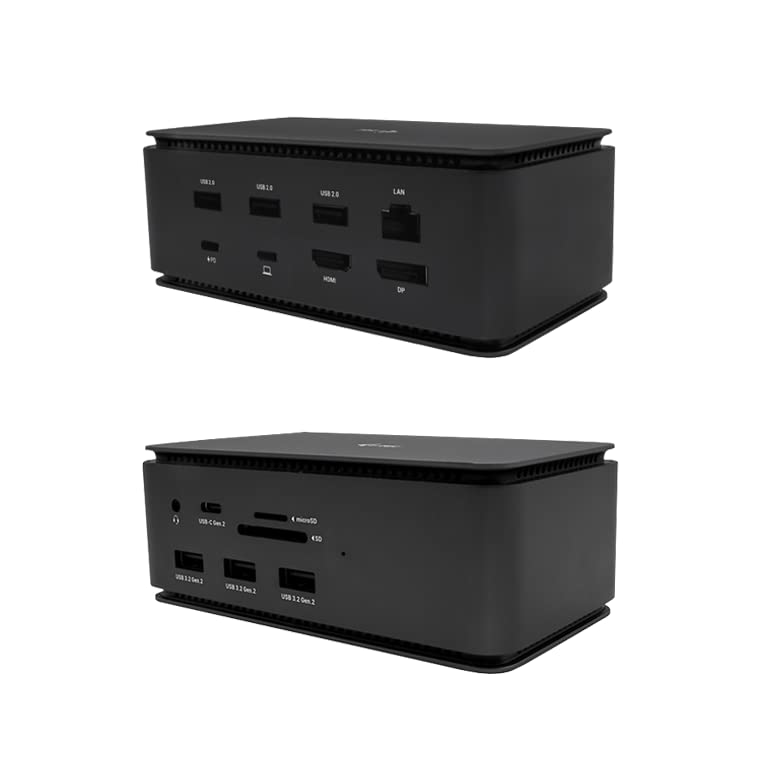 I-TEC Metal USB4 Docking Station Dual 4K HDMI DP with Power Delight 80 W + Universal Charger 112 W