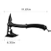 CIMA Tactical Tomahawk Tactical Survival Hunting Camping Axe, Nylon Glass Fiber Handle/Nylon Sheath (Black)