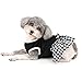 Ranphy Girl Pet Clothes Embroidered Letter Small Dog Dress Spring Summer Sleeveless Shirt Puppy Sundress Plaid Pet Skirt Cat Apparel, Black, L