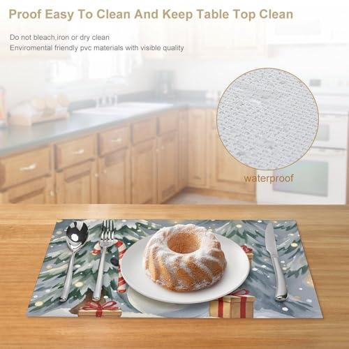 Sets de table en PVC lavables pour protéger la table des taches et chaleur - 5