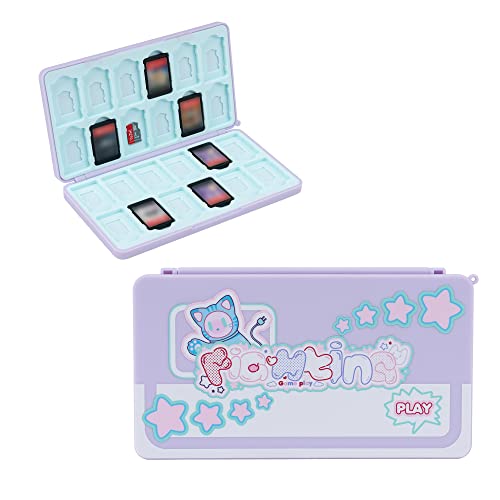 GeekShare Portable Switch Game Card Case - Switch Game Holder with 24 Card Slots - Compatible with Nintendo Switch - Animal Fighter