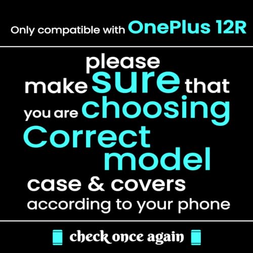 Image of MILLION CASES Back Cover Case for OnePlus 12R Soft TPU Shockproof Protective Ultimate Venti Cool Slim Case(Black)