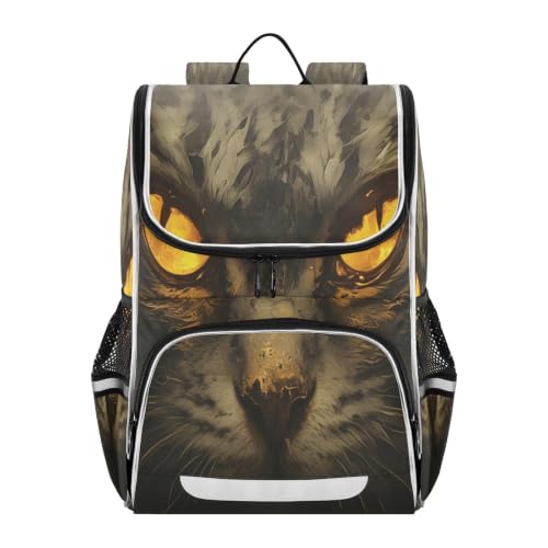 Sac à dos scolaire chat original de grande capacité pour la rentrée