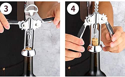MRKU Cavatappi per Vino a Forma di Ala, in Lega Creativa, Portatile, per Birra