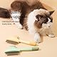 Selbstreinigender Haustier Flohkamm Fellpflegebürste, Cat Hair Brush with Release Button, Fellpflegebürste für Katzen und Hunde,Katzen Hundebürste zum Massieren und Reinigen von Haaren (Green)