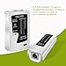 AOWIZ Ethernet Tester Network Cable Tester Tool for RJ45 LAN Ethernet Cable Cat6 Cat6a Cat5 Cat5e Cat7 UTP/STP and RJ11 RJ12 Telephone Cables